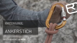 Ankerstich Anleitung Knotenkunde Alpinklettern  Tutorial 1443  LAB ROCK [upl. by Correna]