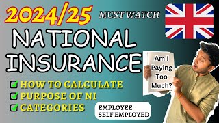 National Insurance Explained  Check Your Deduction 🇬🇧 UK  2024 [upl. by Yesnnyl]