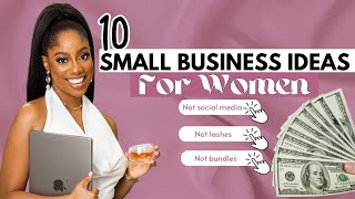 10 Small Business Ideas YOU can start under 100 As A WOMAN Make Money From Home [upl. by Katerine469]