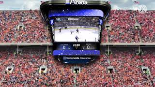 Blue Jackets 2019 Playoffs Goal Horn Scoreboard [upl. by Jestude]