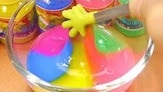 Slime Combine All the Colors Baby Bottle Toy Learn Colors Slime Kinetic Sand [upl. by Ashly829]