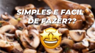 Receita de Cogumelos salteados com alho e salsafácil [upl. by Adnalram328]