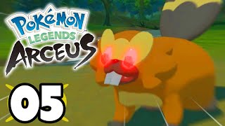 Pokemon Legends Arceus Part 5 ALPHA BATTLES Gameplay Walkthrough LegendsArceus [upl. by Algy]