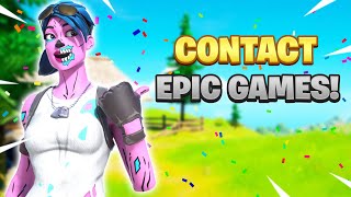 How To Contact Epic GamesFortnite In Chapter 3 Season 1 [upl. by Marozik821]