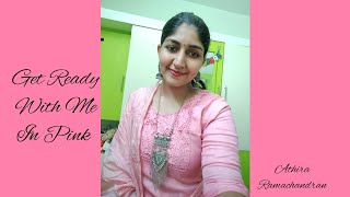 Get Ready With Me In Pink 🧁 grwm grwmoutfit pink malayalam [upl. by Leen]