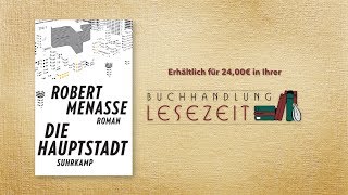 56 Buchempfehlung quotDie Hauptstadtquot von Robert Menasse [upl. by Nayhr]