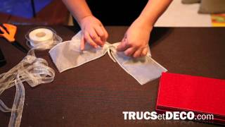 Comment faire un noeud en ruban ou tissu   Tutoriel par trucsetdecocom [upl. by Ynneb]