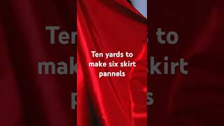 Ten yards to make six skirt pannels [upl. by Llewxam]