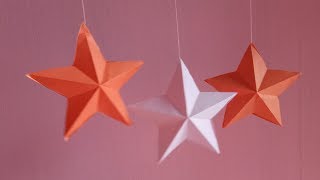 How to make simple amp easy paper star DIY Paper Craft Ideas [upl. by Erreipnaej]