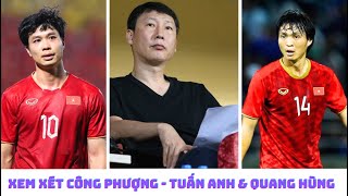 HLV Kim Sang Sik xem xét Tuấn Anh  Công Phượng  Quang Hùng [upl. by Hsima]