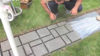 How to make cobblestonelook walkway  COMPLETE TUTORIAL [upl. by Aseena]