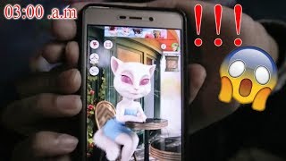 MATANYA JADI MERAH amp BISA JAWAB SENDIRI  TALKING ANGELA CHALENGE JAM 3 PAGI [upl. by Anayd]