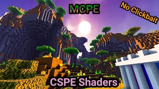 MCPE Ultra Realistic CSPE Shader Pack Ultra HD Textures [upl. by Anierdna]