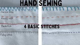 Basic Hand Sewing Stitches  Ep 6 [upl. by Airoled769]