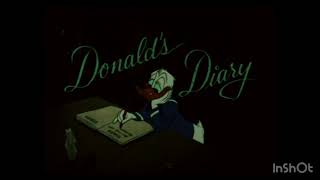 Donald Duck 1954 Donald Diary Buena Vista Film Distribution Print [upl. by Liris]