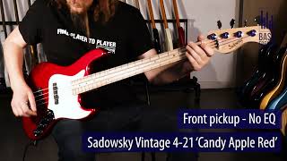 Sadowsky Vintage 421 Live Demo  BassFreaksnet [upl. by Ching]