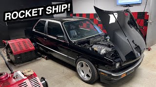 Forged Turbo M50 E30 Makes 650WHP [upl. by Sahcnip856]