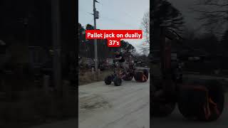 Pallet Jack on 37quot duallys wasteland prep blackthumb madmax apocalypse survival [upl. by Ulita86]