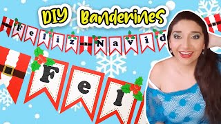 BANDERINES DE FELIZ NAVIDAD  Paito [upl. by Busey73]