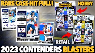 CONTENDERS IS HERE EARLY BIG CASE HIT 😮🔥 2023 Panini Contenders Football Retail Hobby Blaster Box [upl. by Acissev]