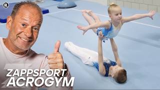 DIT VOELT ALS VLIEGEN✈️  De ZappsportKantine Acrogym  Zappsport [upl. by Junji]