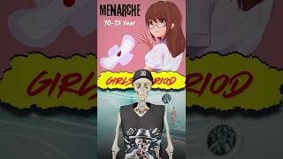 Girls First Period🩸 Menarche  3D Animation periods menarche [upl. by Eecats718]