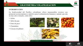 Seminario Gravimetria por Volatilización [upl. by Aehsa]