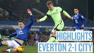 HIGHLIGHTS  Everton 21 City  Capital One Cup Semi Final 1st Leg [upl. by Rubie497]