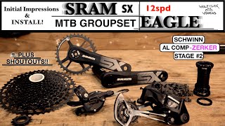 Stage2 SRAM SX Groupset Install on the Schwinn Aluminum Comp amp Coffee Shoutouts [upl. by Aileve315]