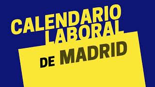 Calendario laboral de Madrid Estos son los días festivos para 2022 [upl. by Auerbach]