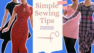 EASY SEWING HACKS FOR CINCHING WAIST  DIY [upl. by Bonnie]