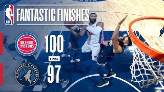 Pistons vs Timberwolves  Best Plays From the 4th Quarter  November 19 2017 [upl. by Otsedom]