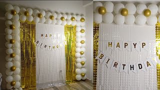 Birthday decoration ideas at home how to decorate birthday party at home [upl. by Lenwood]