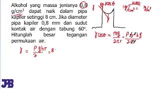 Fisika Kelas 11  Tegangan Permukaan Part2 [upl. by Arbrab]