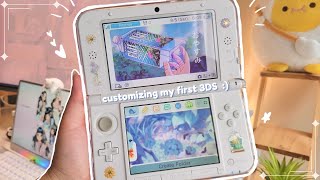 🎨 customize my first 3DS with me  aesthetic cozy gaming diy vlog ʕ•ᴥ•ʔ [upl. by Carleton]