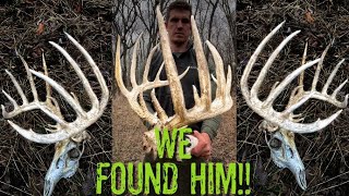 GIANT IOWA DEAD HEAD FOUND We looked EVERYWHERE for this buck [upl. by Ileana880]