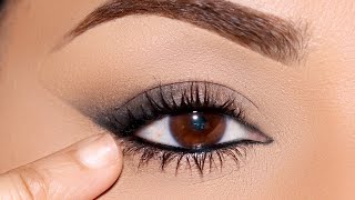 Why This Finger Blended Smokey Cat Eye Makeup is the EASIEST [upl. by Linnette]