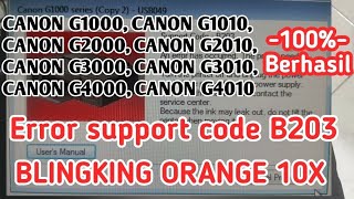 CANON G1000 G SERIES ERROR B203 B205 [upl. by Atikahc838]