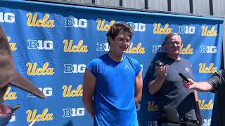 UCLA quarterback Ethan Garbers talks OL development and anticipation of the opener [upl. by Epifano]