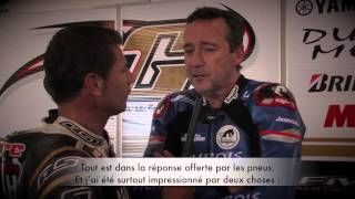 Freddie Spencer tests the new Bridgestone Battlax Racing V01 slicks [upl. by Kellia972]