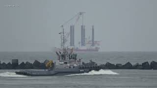 Shipspotting Port of Rotterdam Maasvlakte at the end Picture of PIONEERING SPIRIT 2 Sept 2021 [upl. by Helm]