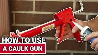 How To Use a Caulk Gun  Ace Hardware [upl. by Ennayk]