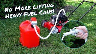 Battery Powered Fuel Transfer Pump Stop Lifting Heavy Gas Cans amp Spilling gas [upl. by Notlih]