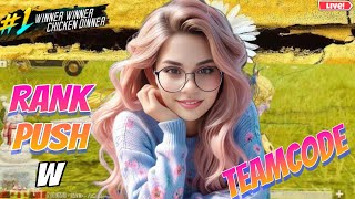 RANK push TO CONQUEROR TEAMCODE  BGMI LIVE🛑WITH KANIKA THAPA bgmi shortsfeed bgmilive pubg [upl. by Nowtna]