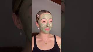 A mugwort mask this was gooddd  okay bruh but like why is all kbeauty masks like so exceptional [upl. by Eseerehs]