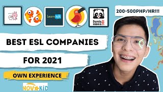 BEST ESL COMPANIES FOR 2021  HIGHEST STARTING RATE  APPLY NOW [upl. by Enaujed]