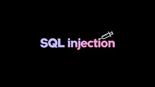 SQL injection 공격 [upl. by Dulci]