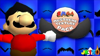 SM64 Mustache Texture Pack TEXTURE RELEASE [upl. by Ardnua]