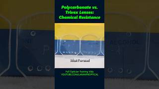 Polycarbonate vs Trivex Lenses Chemical Resistance [upl. by Nived]