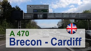 🇬🇧 Brecon to Cardiff A470 [upl. by Nerrawed]